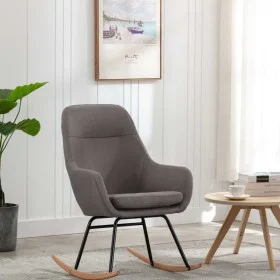 Silla mecedora de tela gris claro de vidaXL, Mecedoras - Ref: Foro24-289537, Precio: 144,64 €, Descuento: %