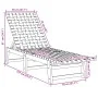 Liegestuhl mit massivem Akazienholz und dunkelblauem Stofftisch von vidaXL, Liegen - Ref: Foro24-3214215, Preis: 153,66 €, Ra...
