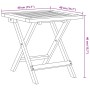 Tumbona con mesa madera maciza de acacia y tela azul oscuro de vidaXL, Tumbonas - Ref: Foro24-3214215, Precio: 164,40 €, Desc...