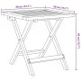 Tumbona con mesa madera maciza de acacia y tela azul oscuro de vidaXL, Tumbonas - Ref: Foro24-3214215, Precio: 153,66 €, Desc...