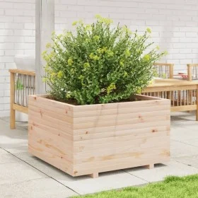 Jardinera madera maciza de pino 80x80x49,5 cm de vidaXL, Maceteros y jardineras - Ref: Foro24-3282529, Precio: 174,62 €, Desc...