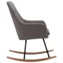 Silla mecedora de tela gris claro de vidaXL, Mecedoras - Ref: Foro24-289537, Precio: 144,64 €, Descuento: %