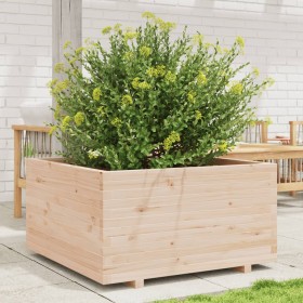 Jardinera madera maciza de pino 90x90x49,5 cm de vidaXL, Maceteros y jardineras - Ref: Foro24-3282534, Precio: 200,22 €, Desc...
