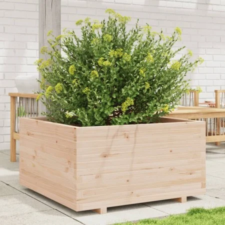 Jardinera madera maciza de pino 90x90x49,5 cm de vidaXL, Maceteros y jardineras - Ref: Foro24-3282534, Precio: 197,71 €, Desc...