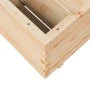 Jardinera madera maciza de pino 90x90x49,5 cm de vidaXL, Maceteros y jardineras - Ref: Foro24-3282534, Precio: 197,71 €, Desc...
