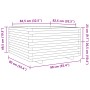 Jardinera madera maciza de pino 90x90x49,5 cm de vidaXL, Maceteros y jardineras - Ref: Foro24-3282534, Precio: 200,22 €, Desc...