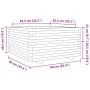 Jardinera madera maciza de pino 90x90x49,5 cm de vidaXL, Maceteros y jardineras - Ref: Foro24-3282534, Precio: 197,71 €, Desc...