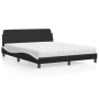 Cama con colchón cuero sintético negro y blanco 160x200 cm de vidaXL, Camas y somieres - Ref: Foro24-3208442, Precio: 389,22 ...