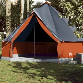 Tienda familiar tipi 10 personas impermeable gris naranja de vidaXL, Tiendas de campaña - Ref: Foro24-94596, Precio: 231,40 €...