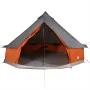 Tienda familiar tipi 10 personas impermeable gris naranja de vidaXL, Tiendas de campaña - Ref: Foro24-94596, Precio: 231,40 €...