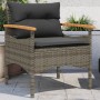 Set de sofá de jardín 3 pzas y cojines ratán sintético gris de vidaXL, Conjuntos de jardín - Ref: Foro24-368405, Precio: 205,...