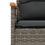 Set de sofá de jardín 3 pzas y cojines ratán sintético gris de vidaXL, Conjuntos de jardín - Ref: Foro24-368405, Precio: 205,...