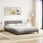 Cama con colchón de tela gris taupe 160x200 cm de vidaXL, Camas y somieres - Ref: Foro24-3208428, Precio: 334,67 €, Descuento: %