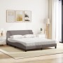 Cama con colchón de tela gris taupe 160x200 cm de vidaXL, Camas y somieres - Ref: Foro24-3208428, Precio: 349,50 €, Descuento: %