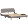 Cama con colchón de tela gris taupe 160x200 cm de vidaXL, Camas y somieres - Ref: Foro24-3208428, Precio: 334,67 €, Descuento: %