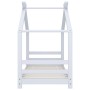 Estructura de cama infantil madera maciza pino blanco 70x140 cm de vidaXL, Cunas y camas para niños - Ref: Foro24-289610, Pre...