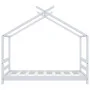 Estructura de cama infantil madera maciza pino blanco 70x140 cm de vidaXL, Cunas y camas para niños - Ref: Foro24-289610, Pre...