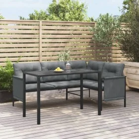 Anthrazitgrauer Garten-Esstisch aus Stahl 110x54x70 cm von vidaXL, Gartentische - Ref: Foro24-364600, Preis: 121,77 €, Rabatt: %