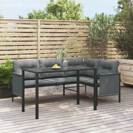 Mesa de comedor para jardín acero gris antracita 110x54x70 cm de vidaXL, Mesas de jardín - Ref: Foro24-364600, Precio: 121,77...
