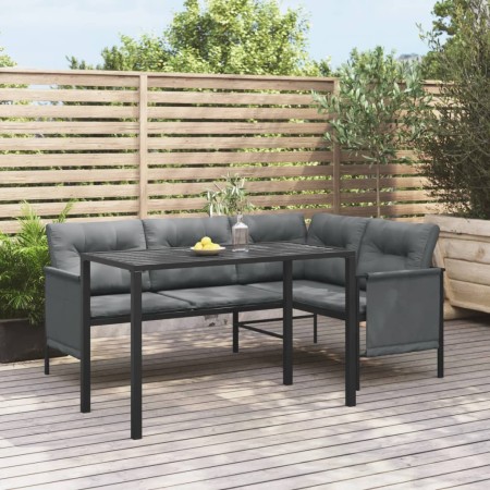 Mesa de comedor para jardín acero gris antracita 110x54x70 cm de vidaXL, Mesas de jardín - Ref: Foro24-364600, Precio: 125,89...