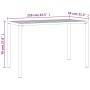 Mesa de comedor para jardín acero gris antracita 110x54x70 cm de vidaXL, Mesas de jardín - Ref: Foro24-364600, Precio: 125,89...