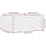 Jardinera madera maciza de abeto Douglas 110x110x49,5 cm de vidaXL, Maceteros y jardineras - Ref: Foro24-3282547, Precio: 260...