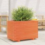 Jardinera madera maciza de pino marrón cera 70x40x49,5 cm de vidaXL, Maceteros y jardineras - Ref: Foro24-3282551, Precio: 14...