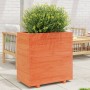 Jardinera madera maciza de pino marrón cera 70x40x72,5 cm de vidaXL, Maceteros y jardineras - Ref: Foro24-3282591, Precio: 20...