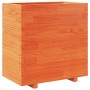 Jardinera madera maciza de pino marrón cera 70x40x72,5 cm de vidaXL, Maceteros y jardineras - Ref: Foro24-3282591, Precio: 20...