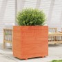 Jardinera madera maciza de pino marrón cera 70x40x72,5 cm de vidaXL, Maceteros y jardineras - Ref: Foro24-3282591, Precio: 20...
