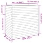 Jardinera madera maciza de pino 70x40x68,5 cm de vidaXL, Maceteros y jardineras - Ref: Foro24-3282484, Precio: 157,38 €, Desc...