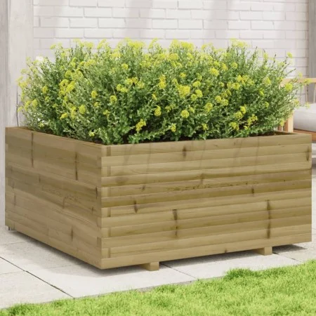 Jardinera madera de pino impregnada 100x100x49,5 cm de vidaXL, Maceteros y jardineras - Ref: Foro24-3282543, Precio: 237,92 €...