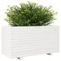 Jardinera madera maciza de pino blanco 90x40x49,5 cm de vidaXL, Maceteros y jardineras - Ref: Foro24-3282555, Precio: 170,77 ...
