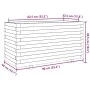 Jardinera madera maciza de pino blanco 90x40x49,5 cm de vidaXL, Maceteros y jardineras - Ref: Foro24-3282555, Precio: 170,77 ...