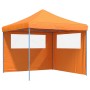 Tienda de fiesta plegable Pop-Up 2 paredes laterales naranja de vidaXL, Carpas y cenadores - Ref: Foro24-4004922, Precio: 144...