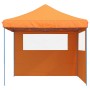 Tienda de fiesta plegable Pop-Up 2 paredes laterales naranja de vidaXL, Carpas y cenadores - Ref: Foro24-4004922, Precio: 144...
