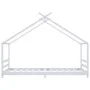 Solid white pine wood children's bed frame 90x200 cm by vidaXL, Cribs and beds for children - Ref: Foro24-289612, Price: 139,...