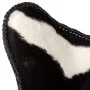 Silla mariposa de cuero auténtico negro y blanco de vidaXL, Sillones - Ref: Foro24-243729, Precio: 100,90 €, Descuento: %