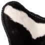 Silla mariposa de cuero auténtico negro y blanco de vidaXL, Sillones - Ref: Foro24-243729, Precio: 102,54 €, Descuento: %