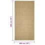 Alfombra de sisal para rascador 100x200 cm de vidaXL, Accesorios de muebles para gatos - Ref: Foro24-3203423, Precio: 118,62 ...
