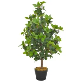 Planta artificial árbol de laurel con macetero 90 cm verde de vidaXL, Flora artificial - Ref: Foro24-280178, Precio: 57,89 €,...