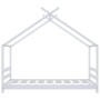 Estructura de cama infantil madera maciza pino blanco 80x160 cm de vidaXL, Cunas y camas para niños - Ref: Foro24-289611, Pre...
