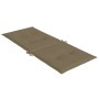 Cojines silla respaldo alto 4 uds tela taupe melange 120x50x4cm de vidaXL, Cojines para sillas y sofás - Ref: Foro24-4002437,...