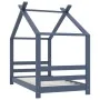 Children's bed frame solid gray pine wood 70x140 cm by vidaXL, Cribs and beds for children - Ref: Foro24-289613, Price: 113,9...