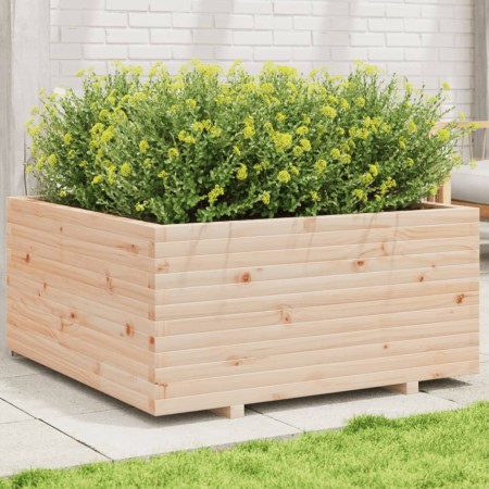 Jardinera madera maciza de pino 100x100x49,5 cm de vidaXL, Maceteros y jardineras - Ref: Foro24-3282539, Precio: 224,81 €, De...