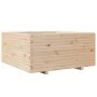 Jardinera madera maciza de pino 100x100x49,5 cm de vidaXL, Maceteros y jardineras - Ref: Foro24-3282539, Precio: 221,99 €, De...