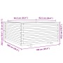 Jardinera madera maciza de pino 100x100x49,5 cm de vidaXL, Maceteros y jardineras - Ref: Foro24-3282539, Precio: 224,81 €, De...