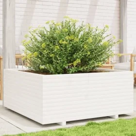 Jardinera madera maciza de pino blanco 110x110x49,5 cm de vidaXL, Maceteros y jardineras - Ref: Foro24-3282545, Precio: 293,3...