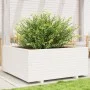 Jardinera madera maciza de pino blanco 110x110x49,5 cm de vidaXL, Maceteros y jardineras - Ref: Foro24-3282545, Precio: 293,3...