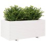 Jardinera madera maciza de pino blanco 110x60x49,5 cm de vidaXL, Maceteros y jardineras - Ref: Foro24-3282570, Precio: 225,99...